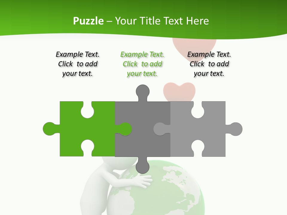 Gesture Holding Map PowerPoint Template