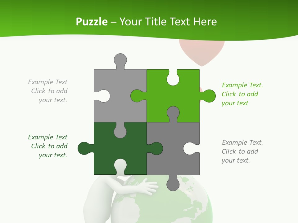 Gesture Holding Map PowerPoint Template