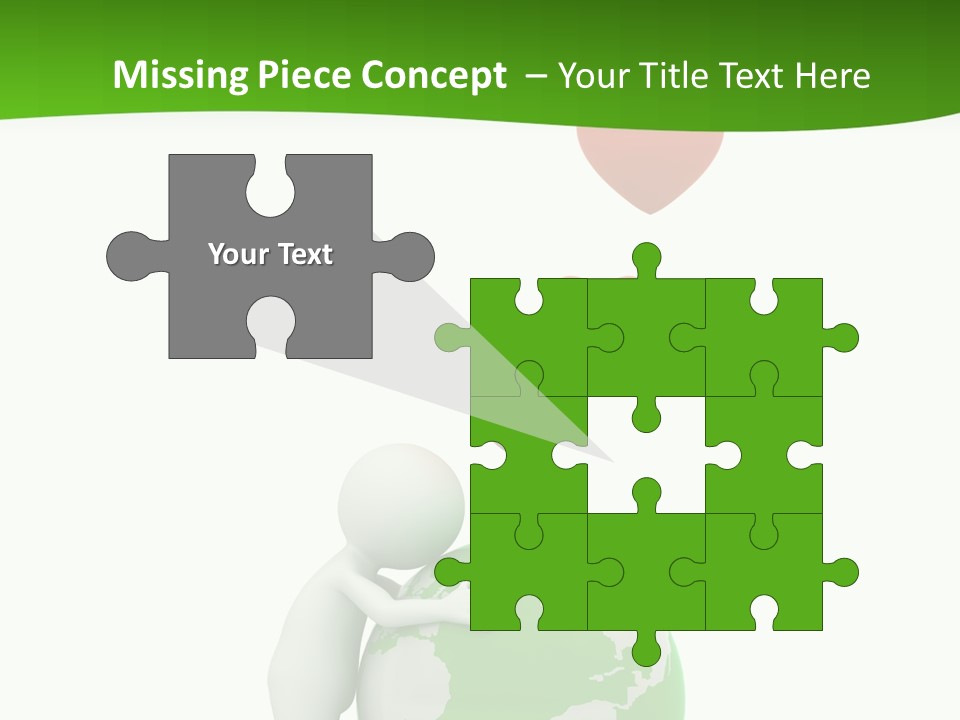 Gesture Holding Map PowerPoint Template