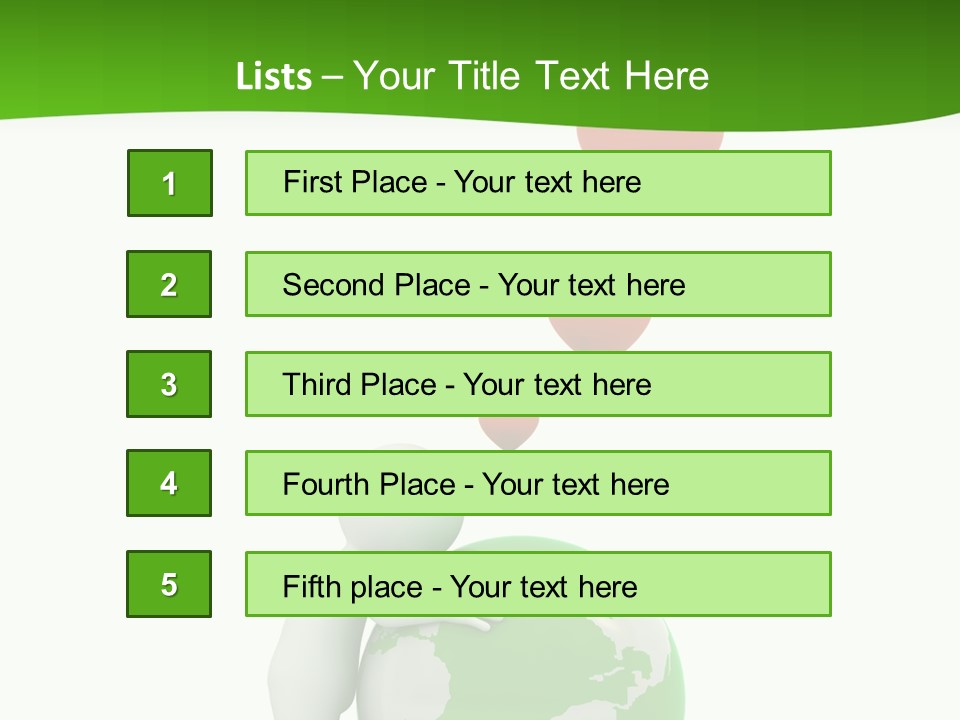 Gesture Holding Map PowerPoint Template