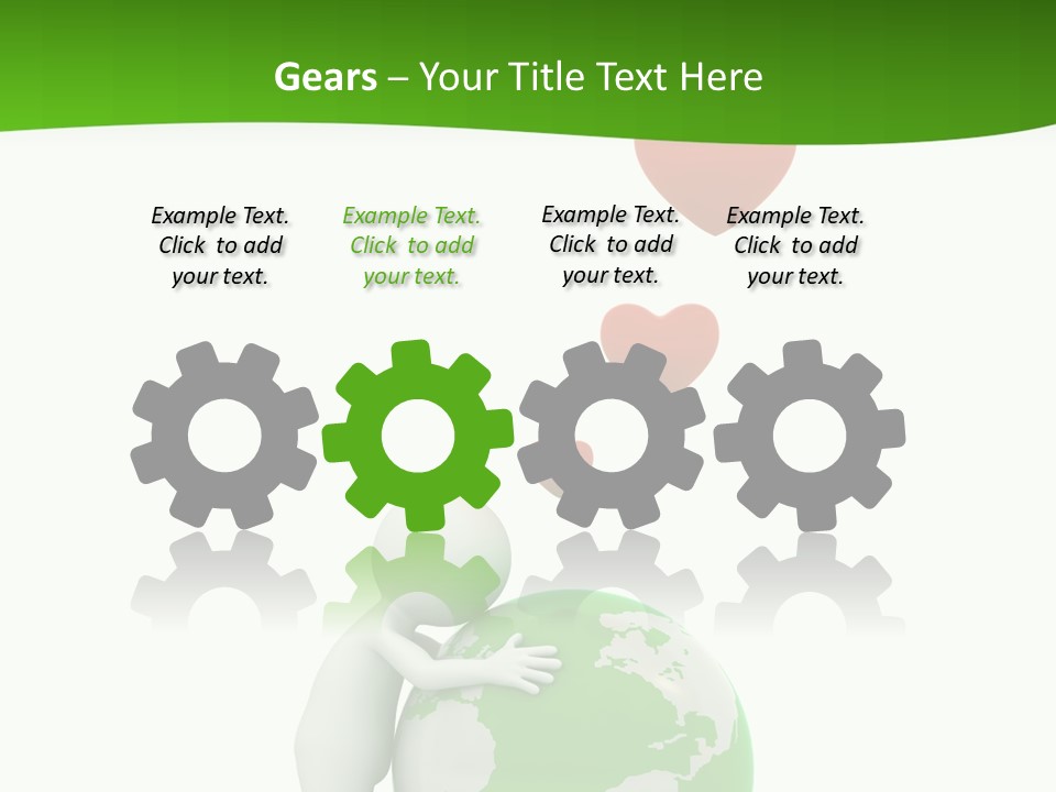 Gesture Holding Map PowerPoint Template