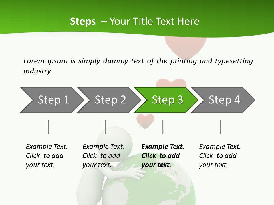Gesture Holding Map PowerPoint Template