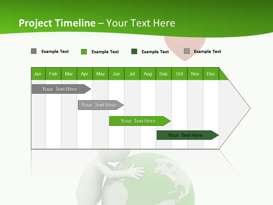 Gesture Holding Map PowerPoint Template