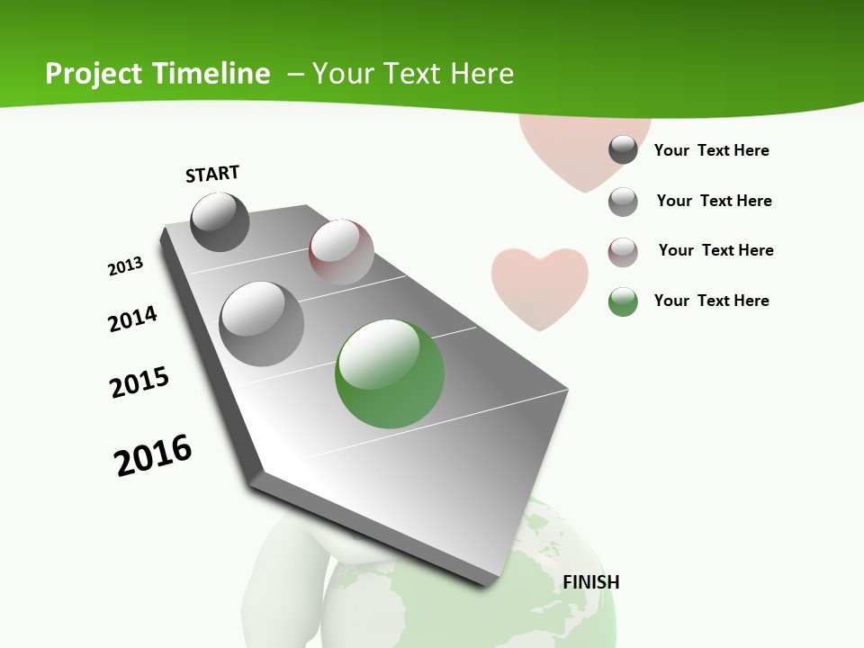 Gesture Holding Map PowerPoint Template