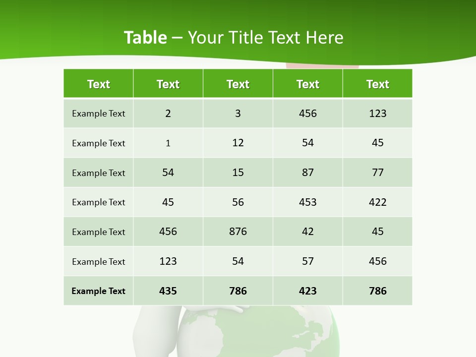 Gesture Holding Map PowerPoint Template