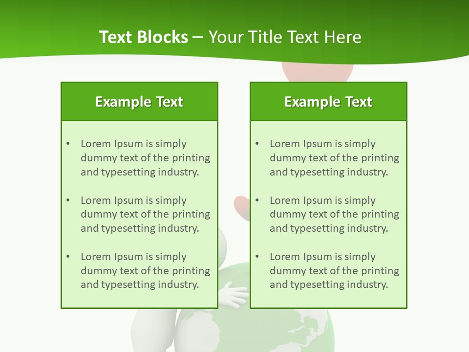 Gesture Holding Map PowerPoint Template