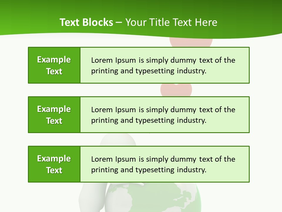 Gesture Holding Map PowerPoint Template