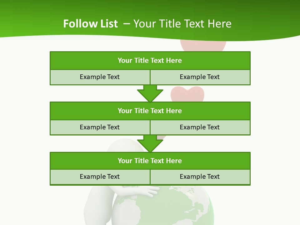 Gesture Holding Map PowerPoint Template