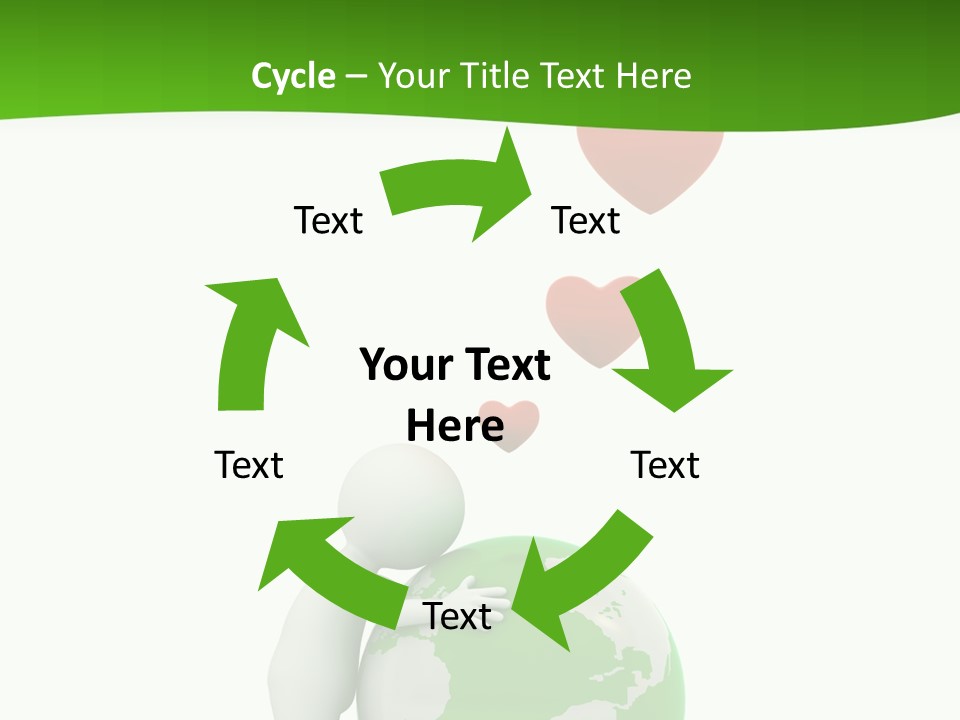 Gesture Holding Map PowerPoint Template