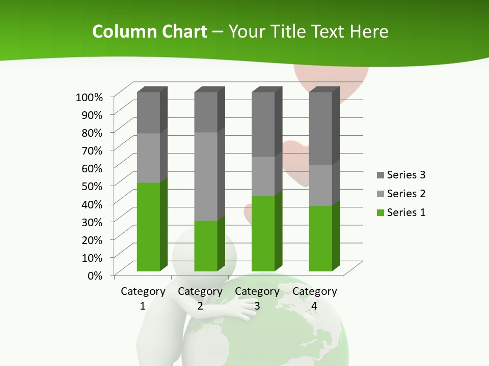 Gesture Holding Map PowerPoint Template