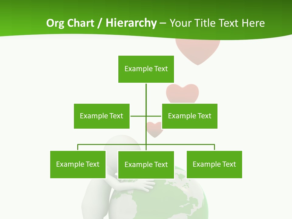 Gesture Holding Map PowerPoint Template