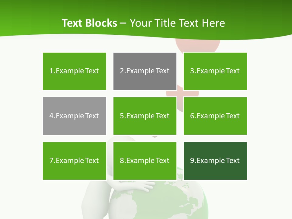Gesture Holding Map PowerPoint Template