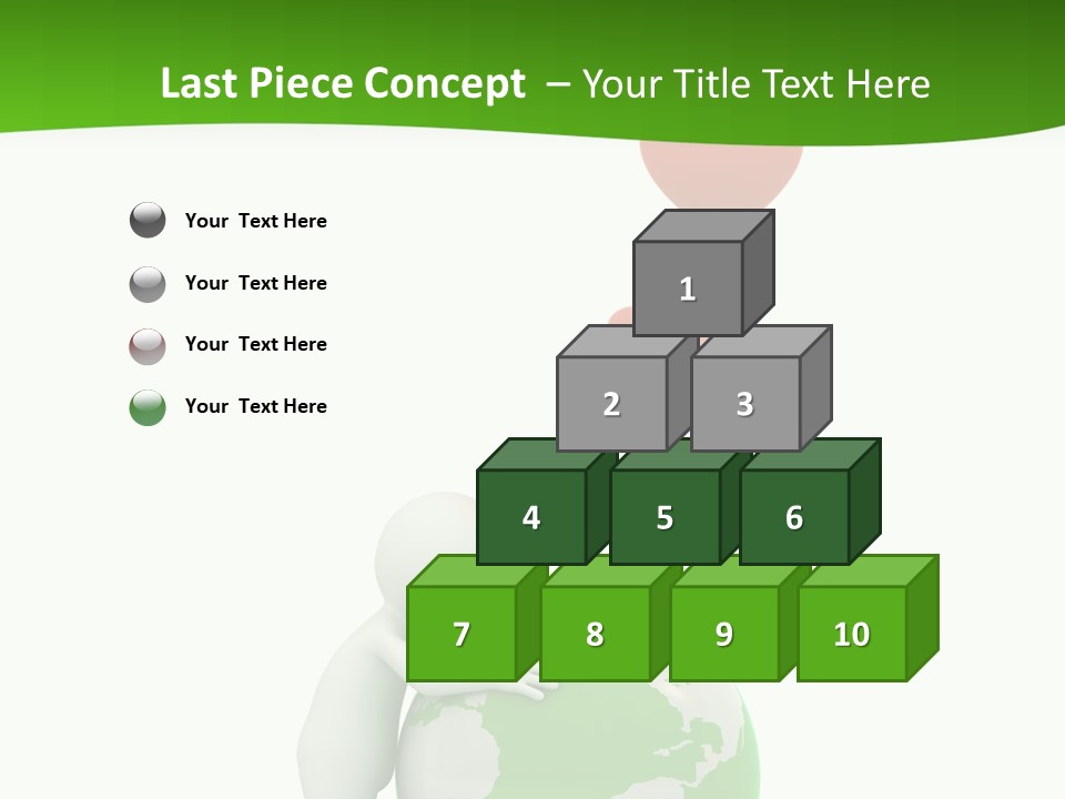 Gesture Holding Map PowerPoint Template