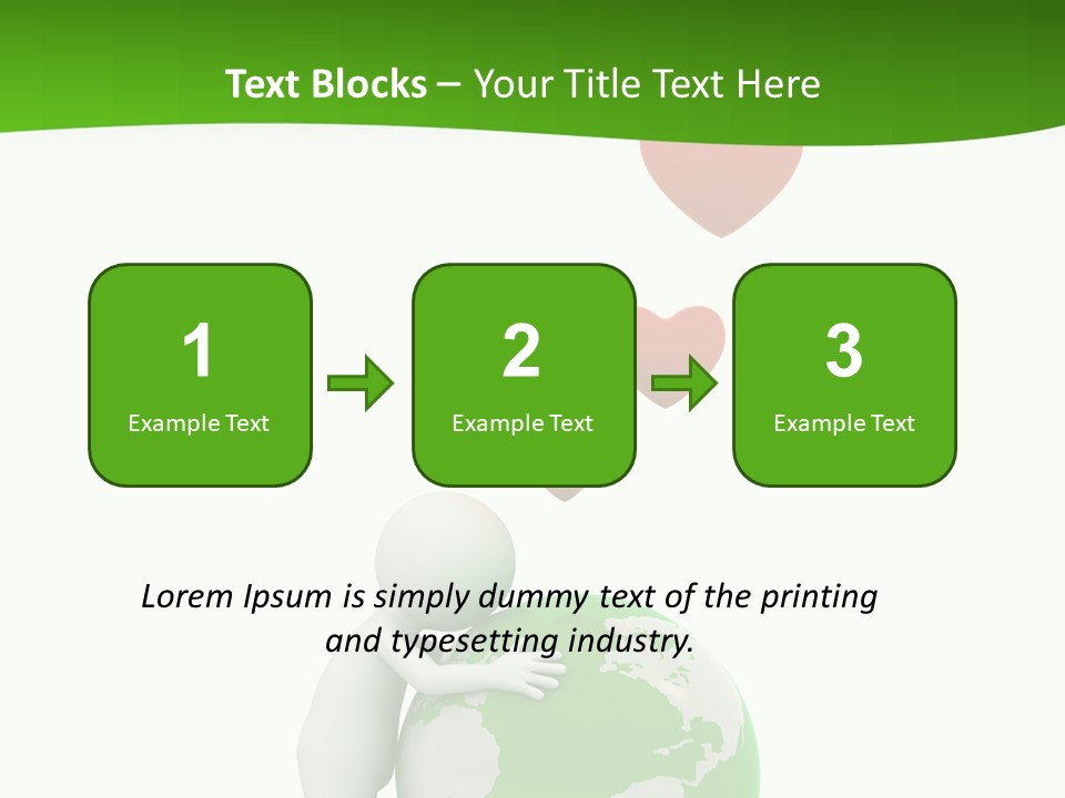 Gesture Holding Map PowerPoint Template