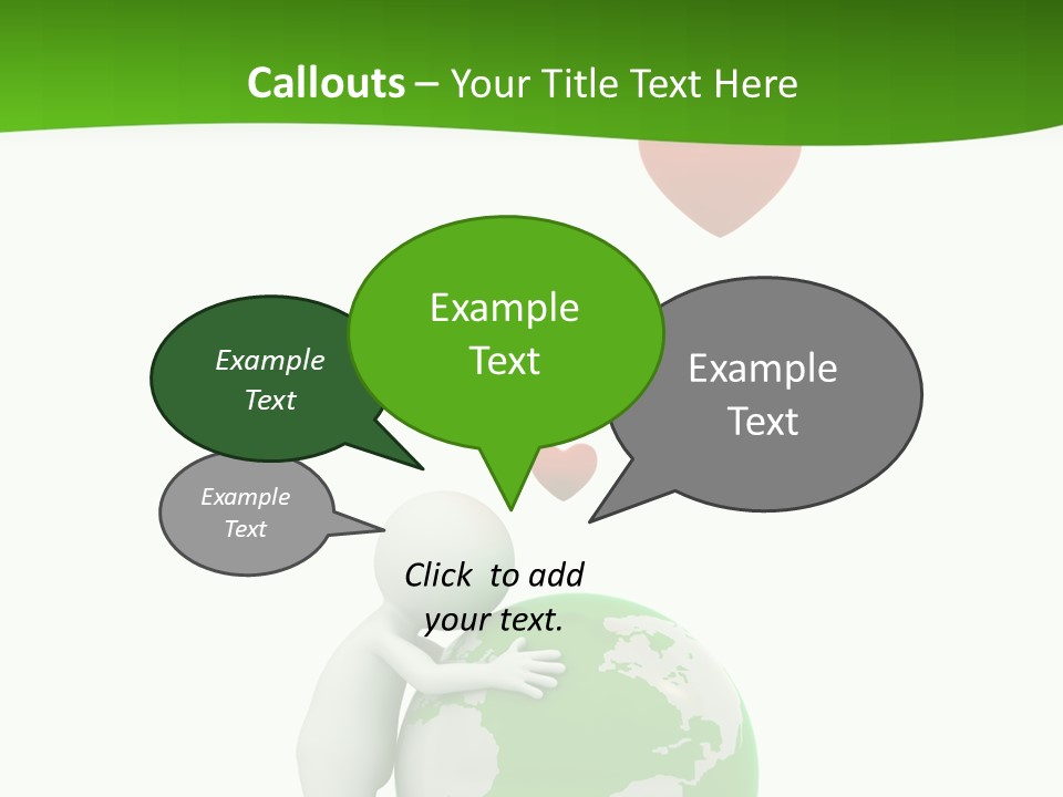 Gesture Holding Map PowerPoint Template