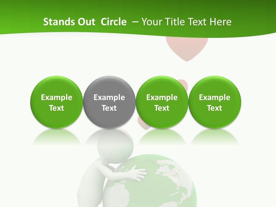 Gesture Holding Map PowerPoint Template