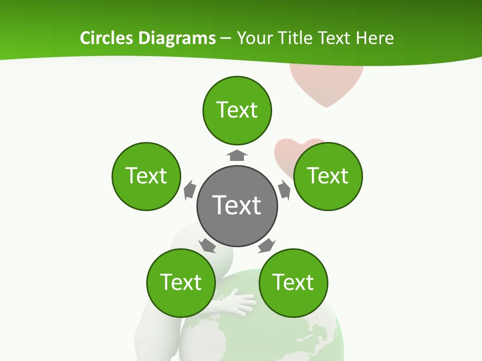 Gesture Holding Map PowerPoint Template