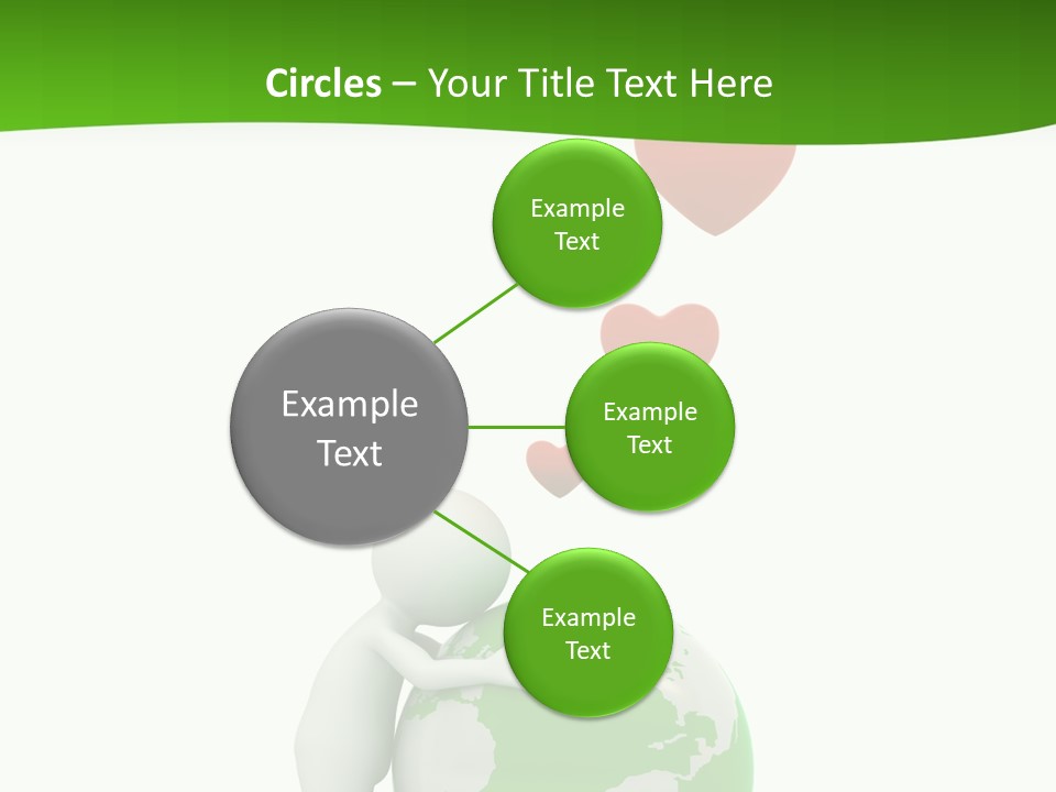 Gesture Holding Map PowerPoint Template