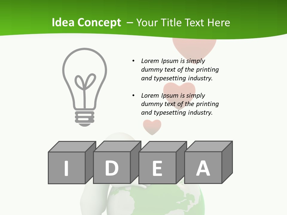 Gesture Holding Map PowerPoint Template