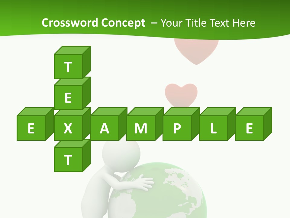 Gesture Holding Map PowerPoint Template