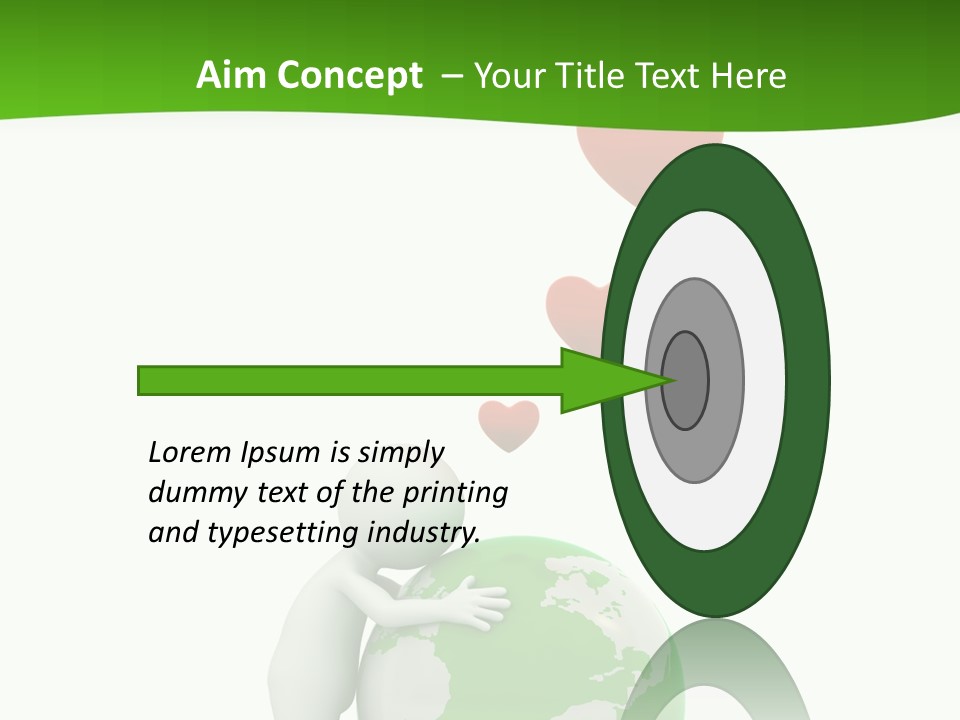 Gesture Holding Map PowerPoint Template