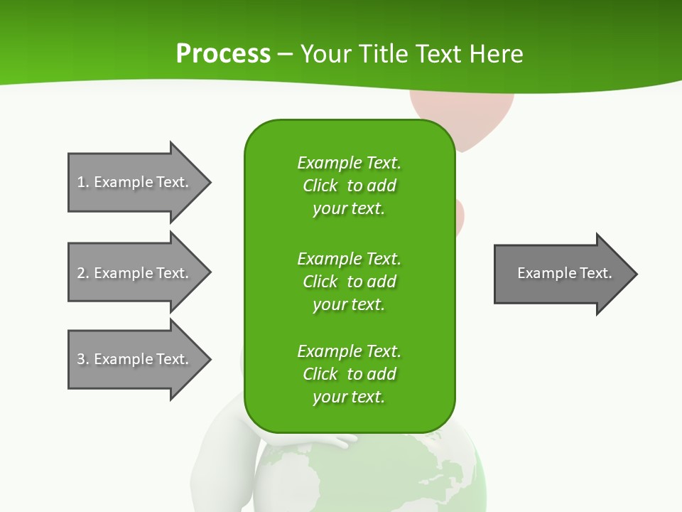 Gesture Holding Map PowerPoint Template