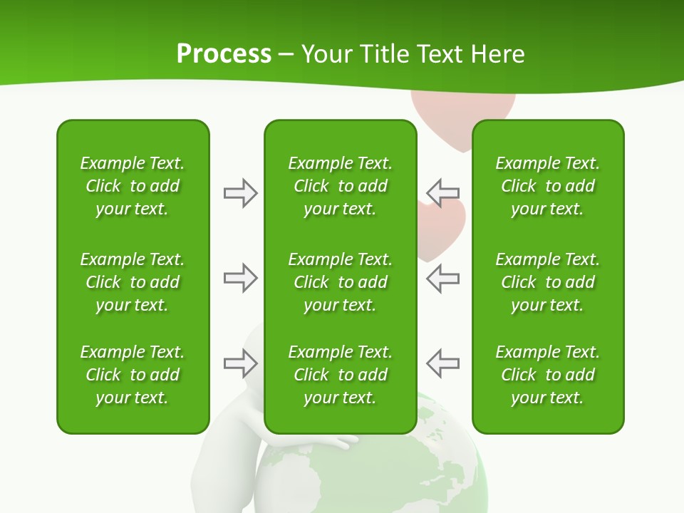 Gesture Holding Map PowerPoint Template