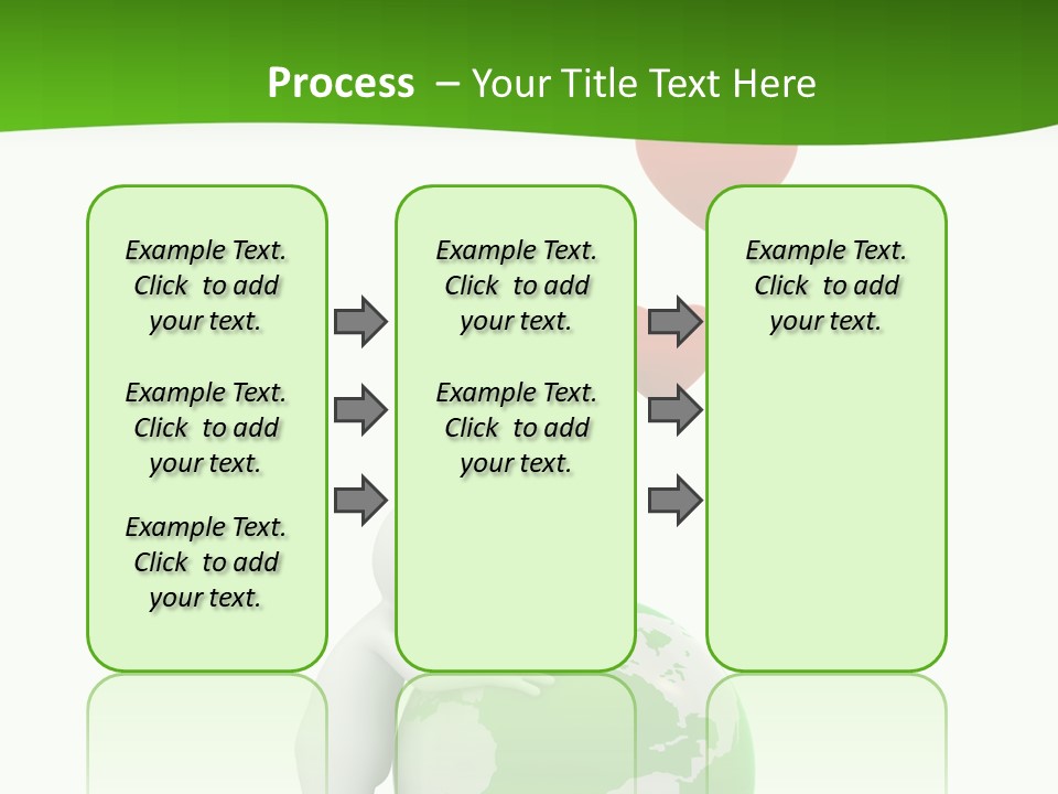 Gesture Holding Map PowerPoint Template