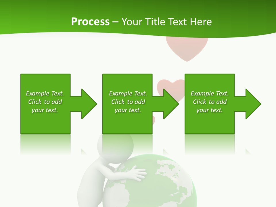 Gesture Holding Map PowerPoint Template