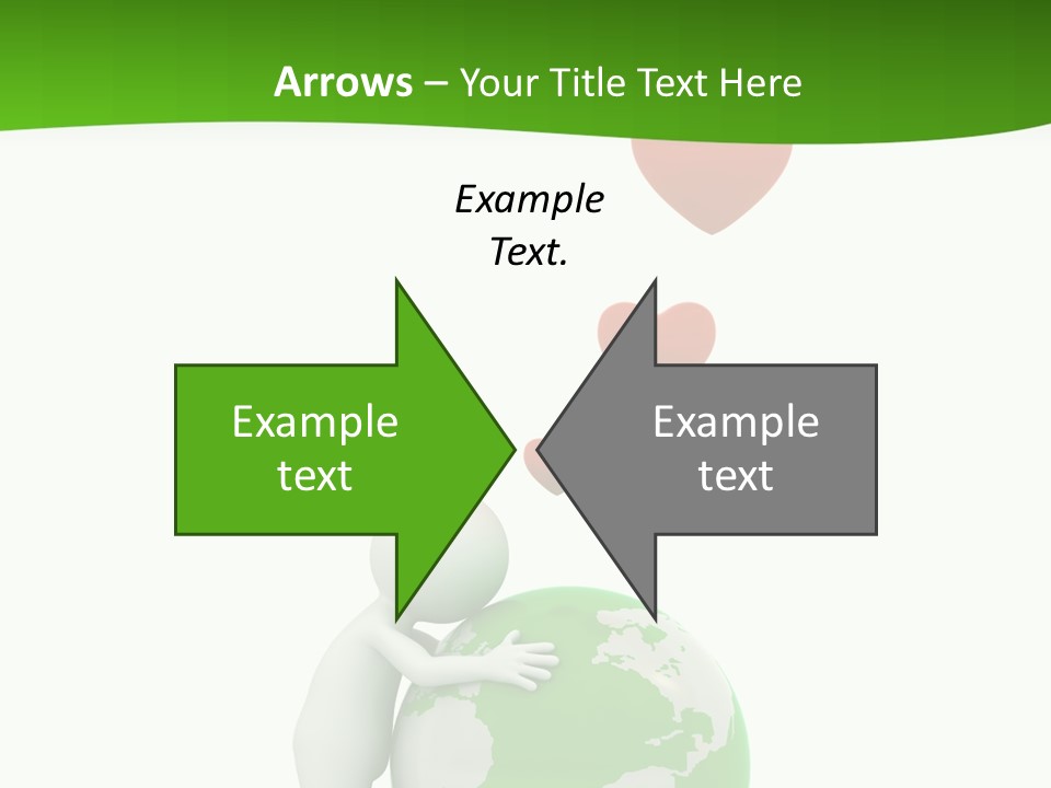 Gesture Holding Map PowerPoint Template