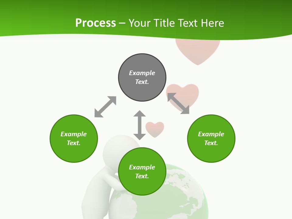 Gesture Holding Map PowerPoint Template