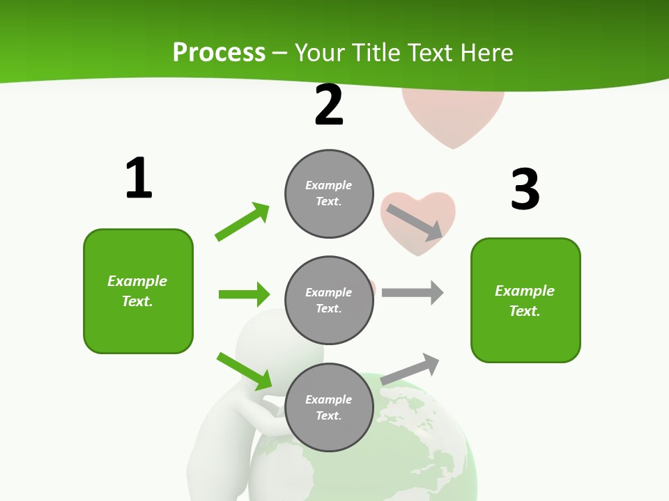 Gesture Holding Map PowerPoint Template