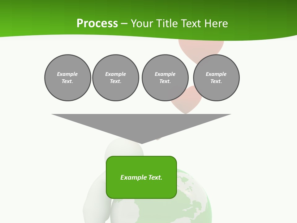 Gesture Holding Map PowerPoint Template