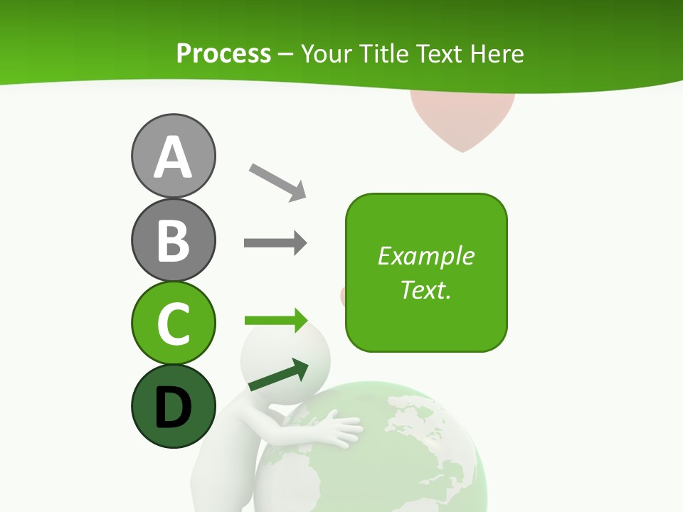 Gesture Holding Map PowerPoint Template