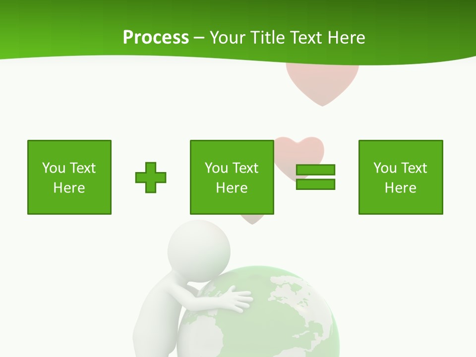 Gesture Holding Map PowerPoint Template