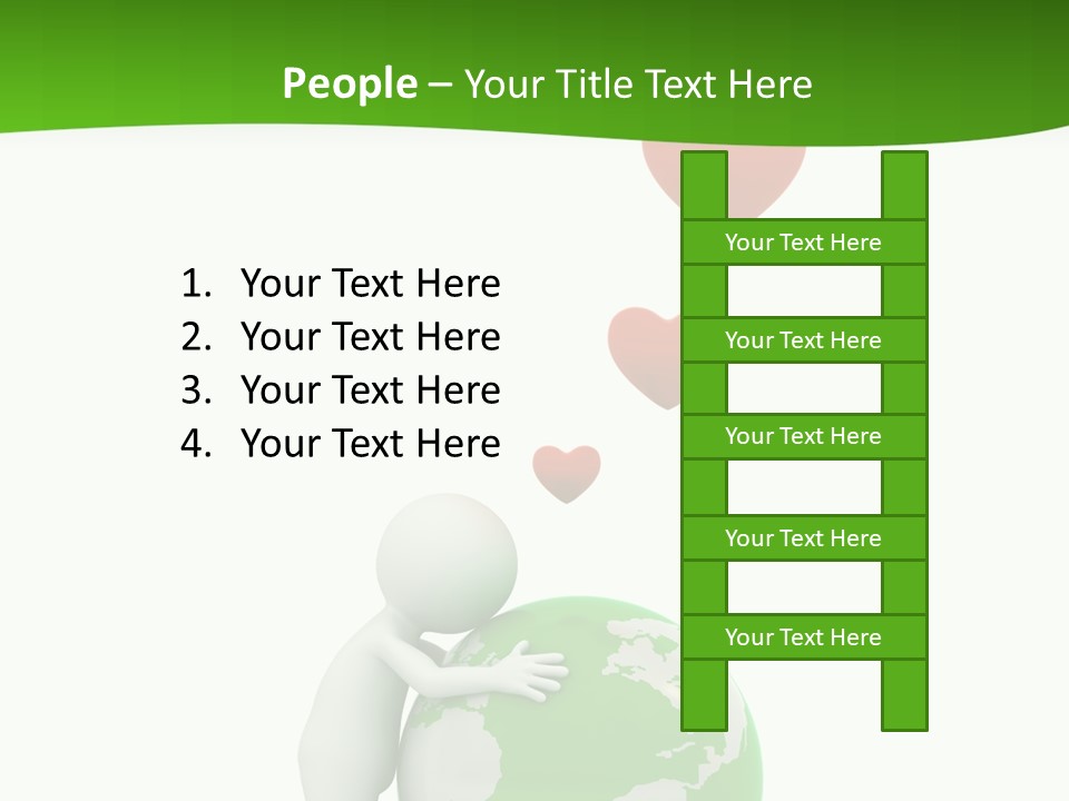 Gesture Holding Map PowerPoint Template