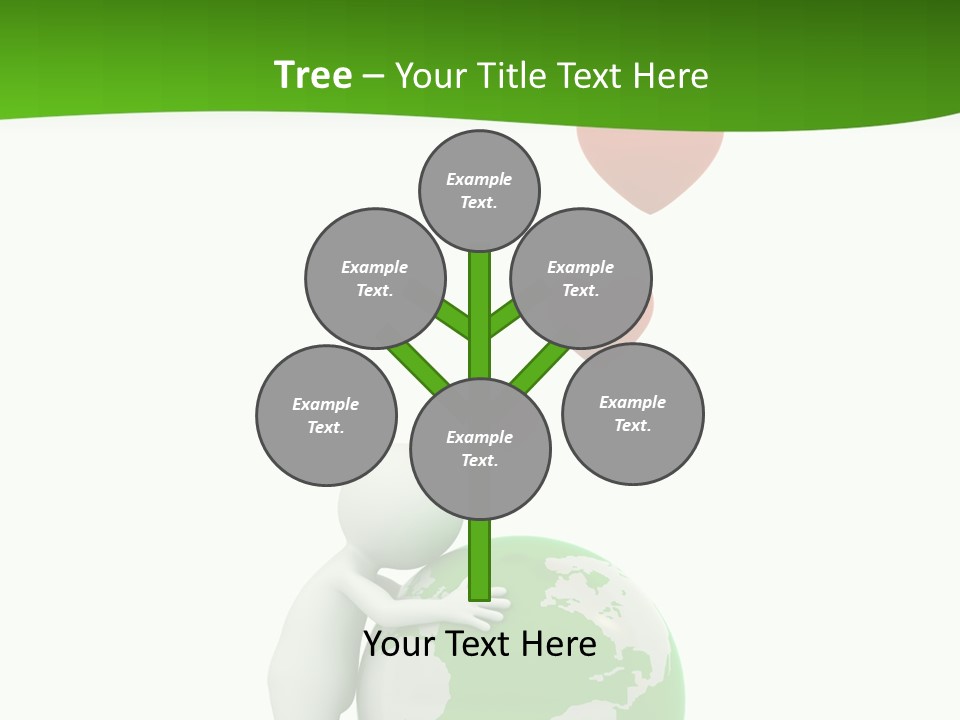 Gesture Holding Map PowerPoint Template