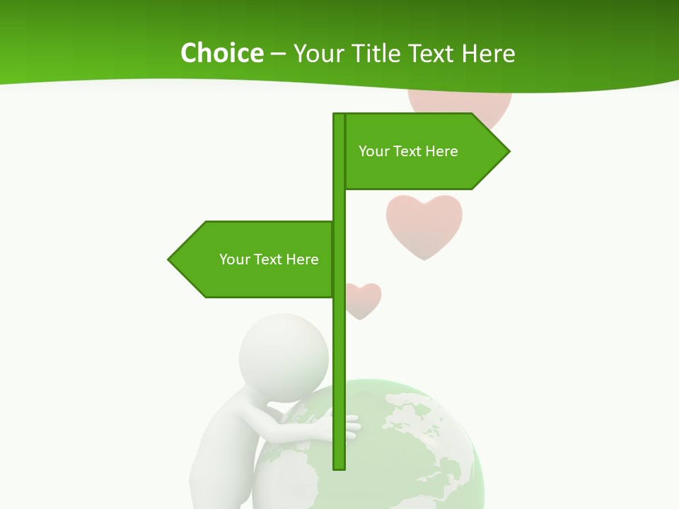 Gesture Holding Map PowerPoint Template