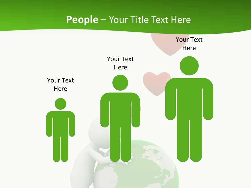 Gesture Holding Map PowerPoint Template