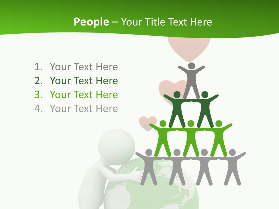 Gesture Holding Map PowerPoint Template