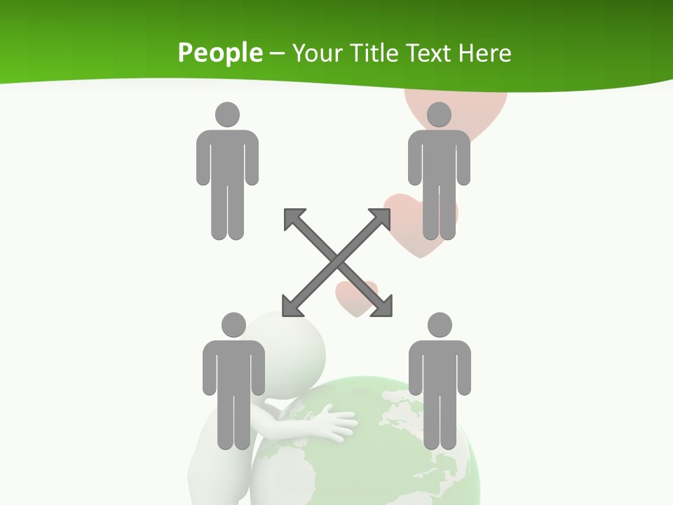 Gesture Holding Map PowerPoint Template