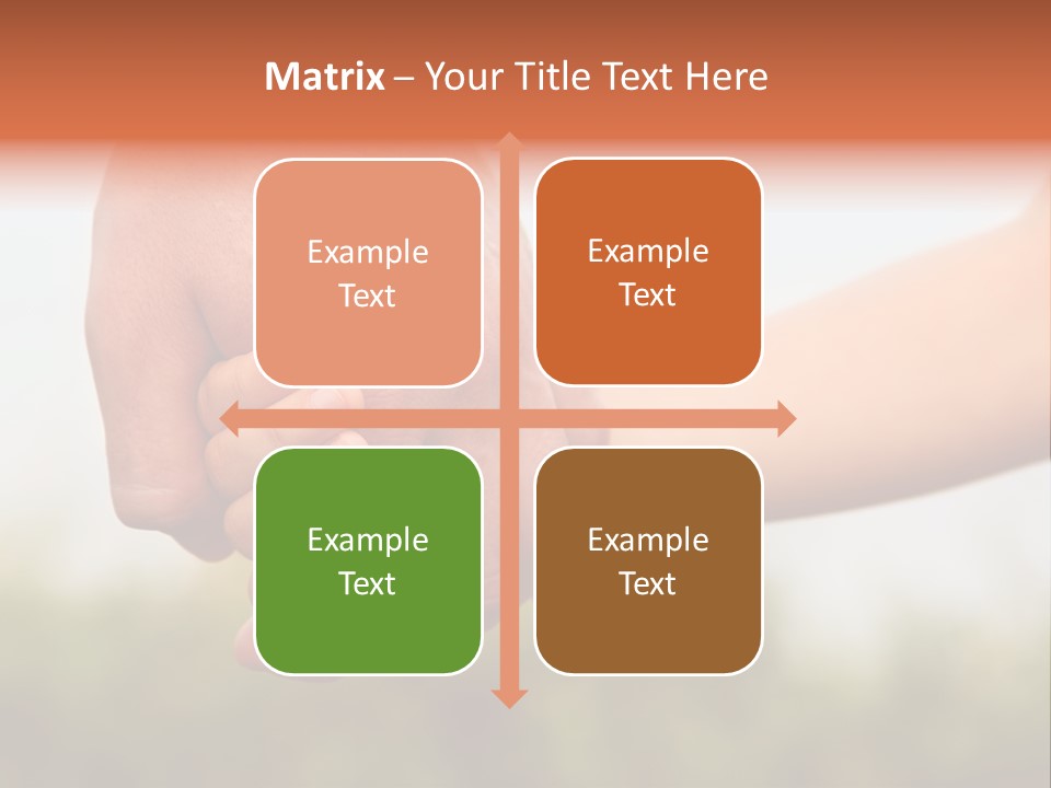 Little Holds Father PowerPoint Template