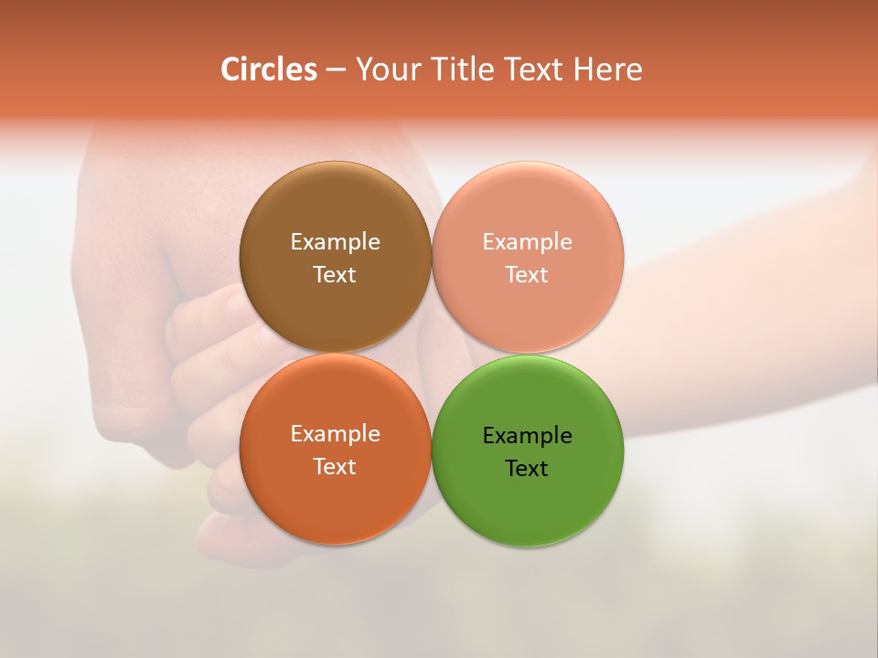 Little Holds Father PowerPoint Template