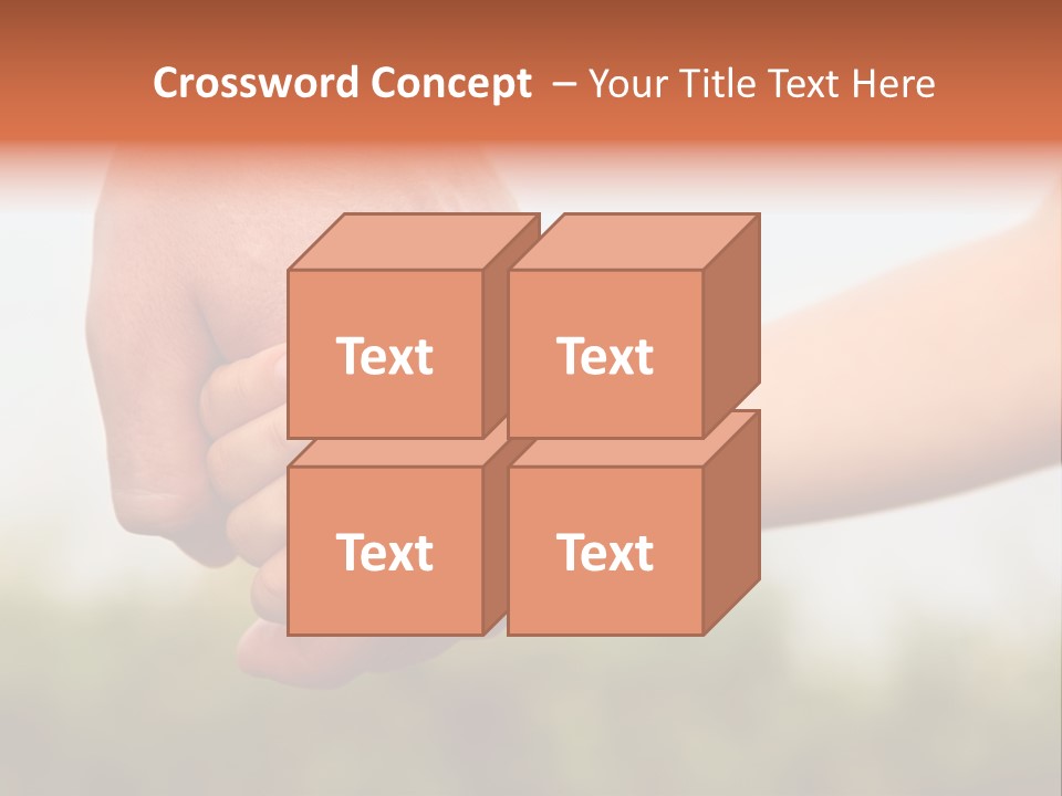 Little Holds Father PowerPoint Template