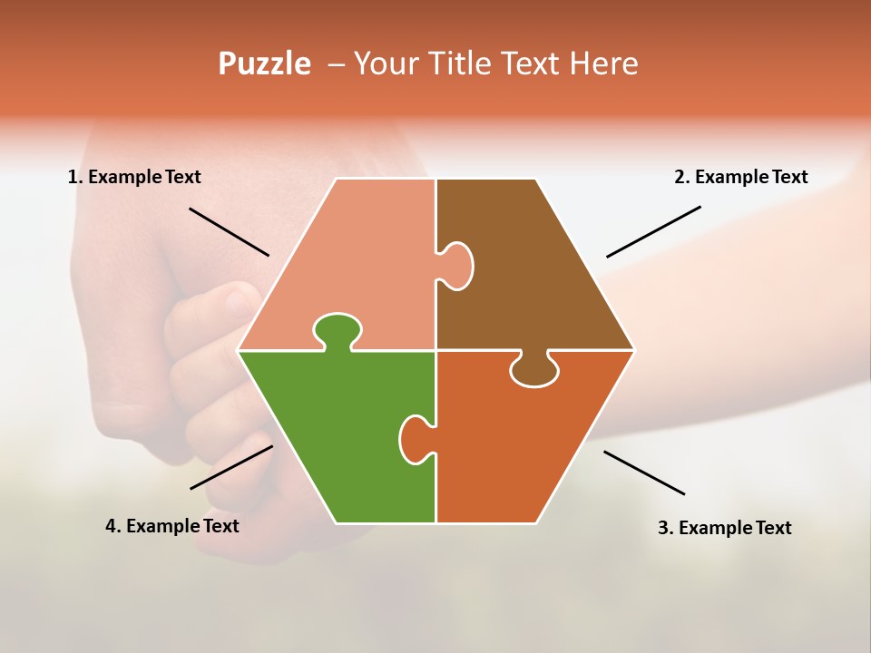 Little Holds Father PowerPoint Template