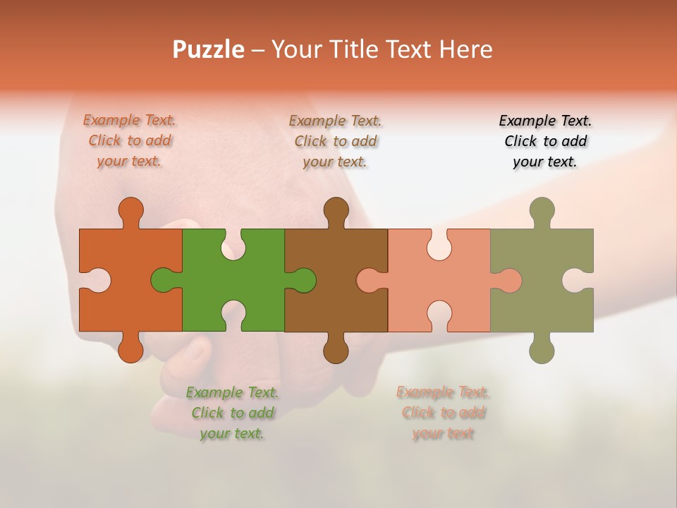 Little Holds Father PowerPoint Template