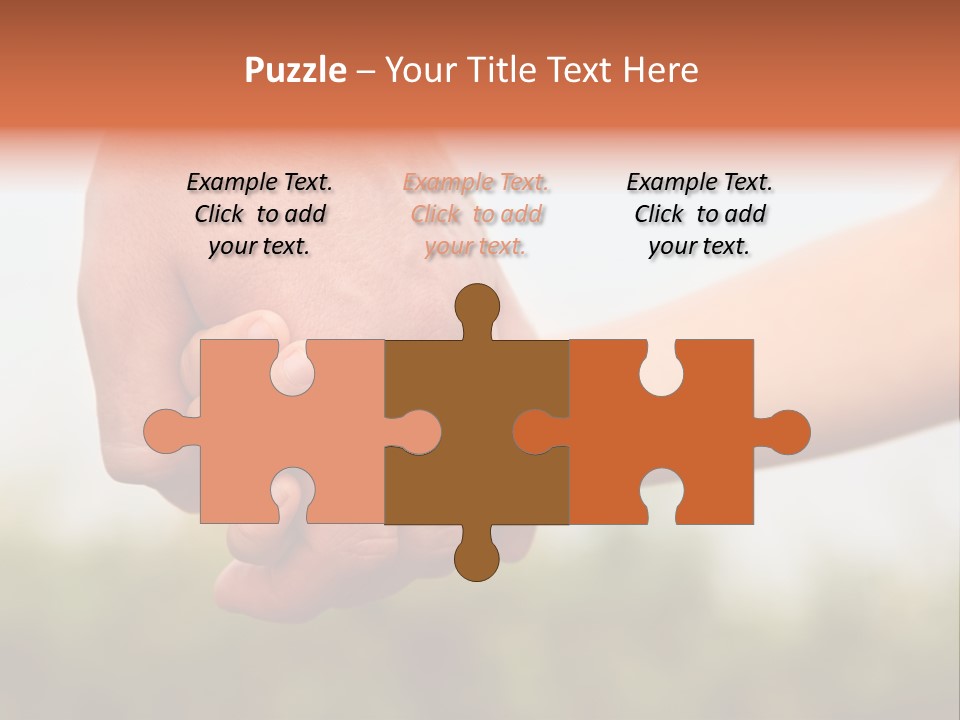 Little Holds Father PowerPoint Template