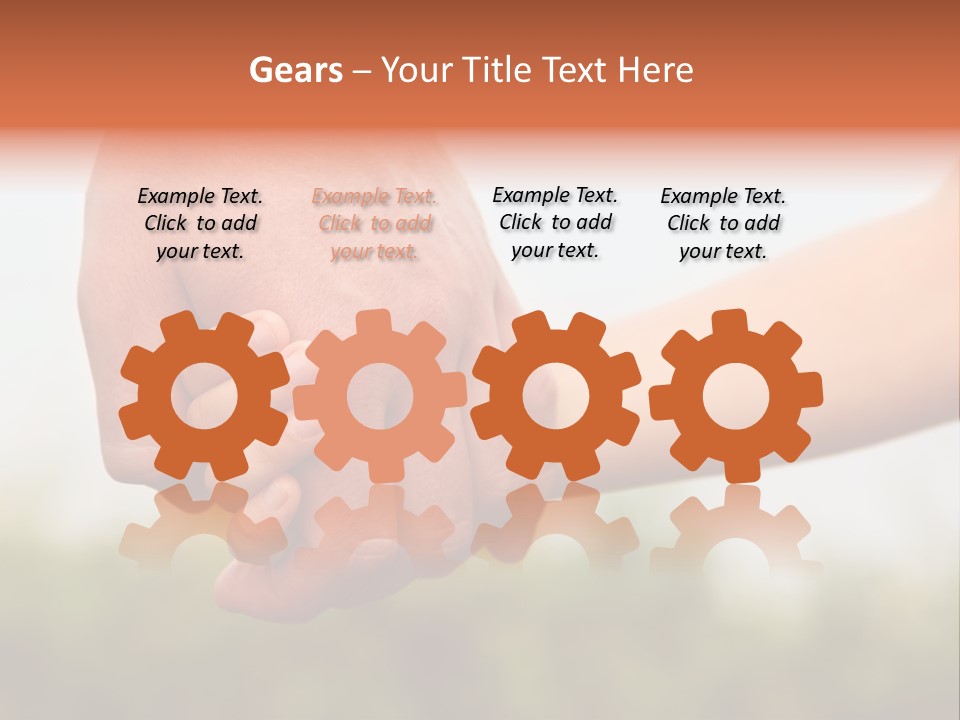 Little Holds Father PowerPoint Template