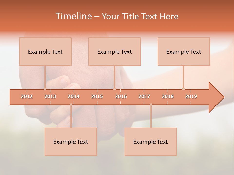 Little Holds Father PowerPoint Template