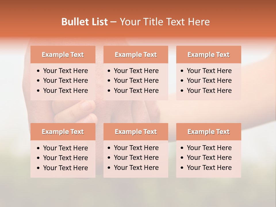 Little Holds Father PowerPoint Template